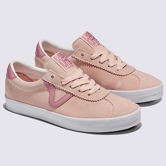 NEW VANS Sport Low Shoe Suede Blush Pink Comfort Sneaker M 9.5 W 11 - Picture 2 of 8